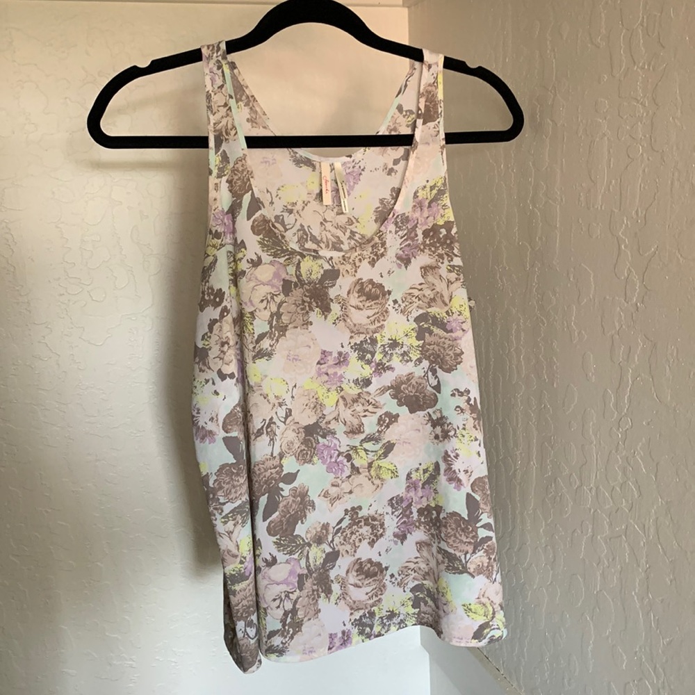Nordstrom Frenchi floral tank top